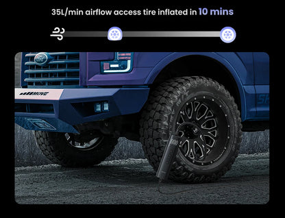 UGREEN Car Air Pump Portable Air Compressor for Car Motorcycles Bicycle Electric Tire Inflator with LCD Digital Display