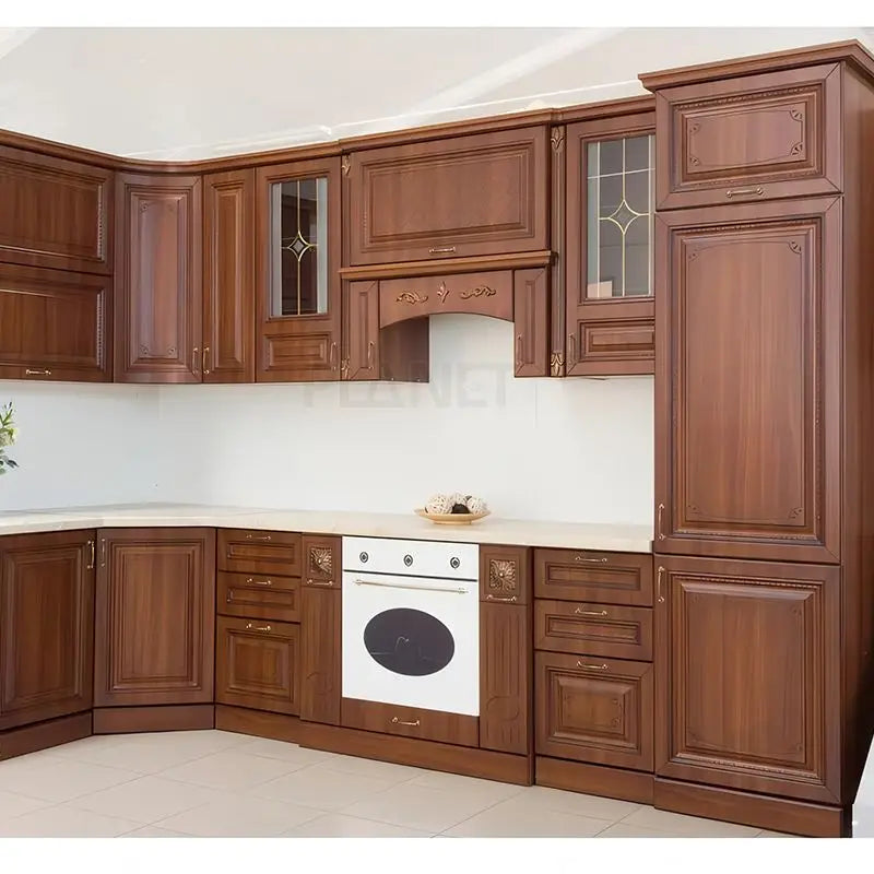 American Style Custom Design Solid Wood Kitchen Cabinet with Factory Price