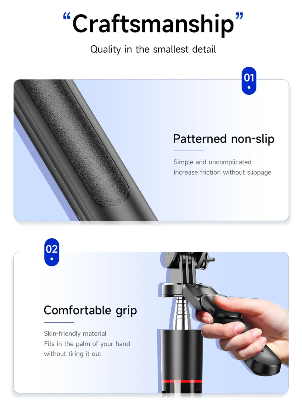 MEUYAG Selfie Stick Tripod 1708mm Long Monopod with Fill Light Bluetooth Remote 360° Rotation 1/4 Interface for Mobile Phones