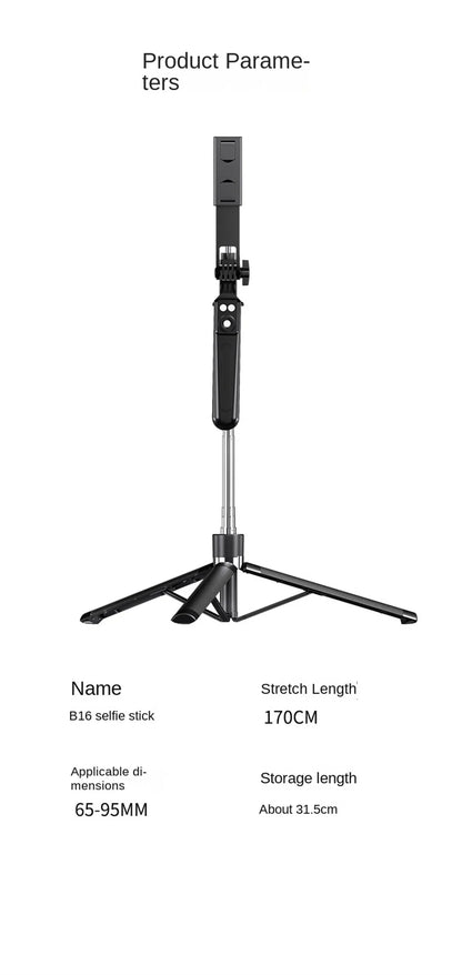 MEUYAG 170cm 360 ° rotation Selfie Stick with Wireless Bluetooth Extended Tripod with Remote Shutter for smartphone Android ios