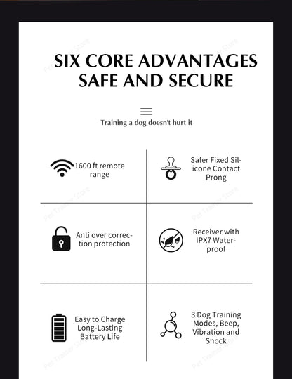 2 In 1 Electric Pet Wireless Fence Dog Training Collar Anti Runaway Up to 3 Dogs Outdoor Pet Containment Rechargeable System